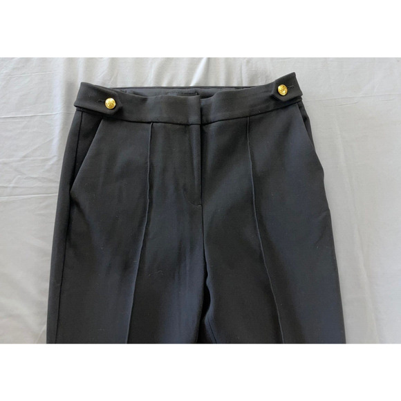 Express Gold Buttoned Skinny Fit Chino Trouser Pants. Black, Tag 8L. EUC!! - Picture 6 of 9